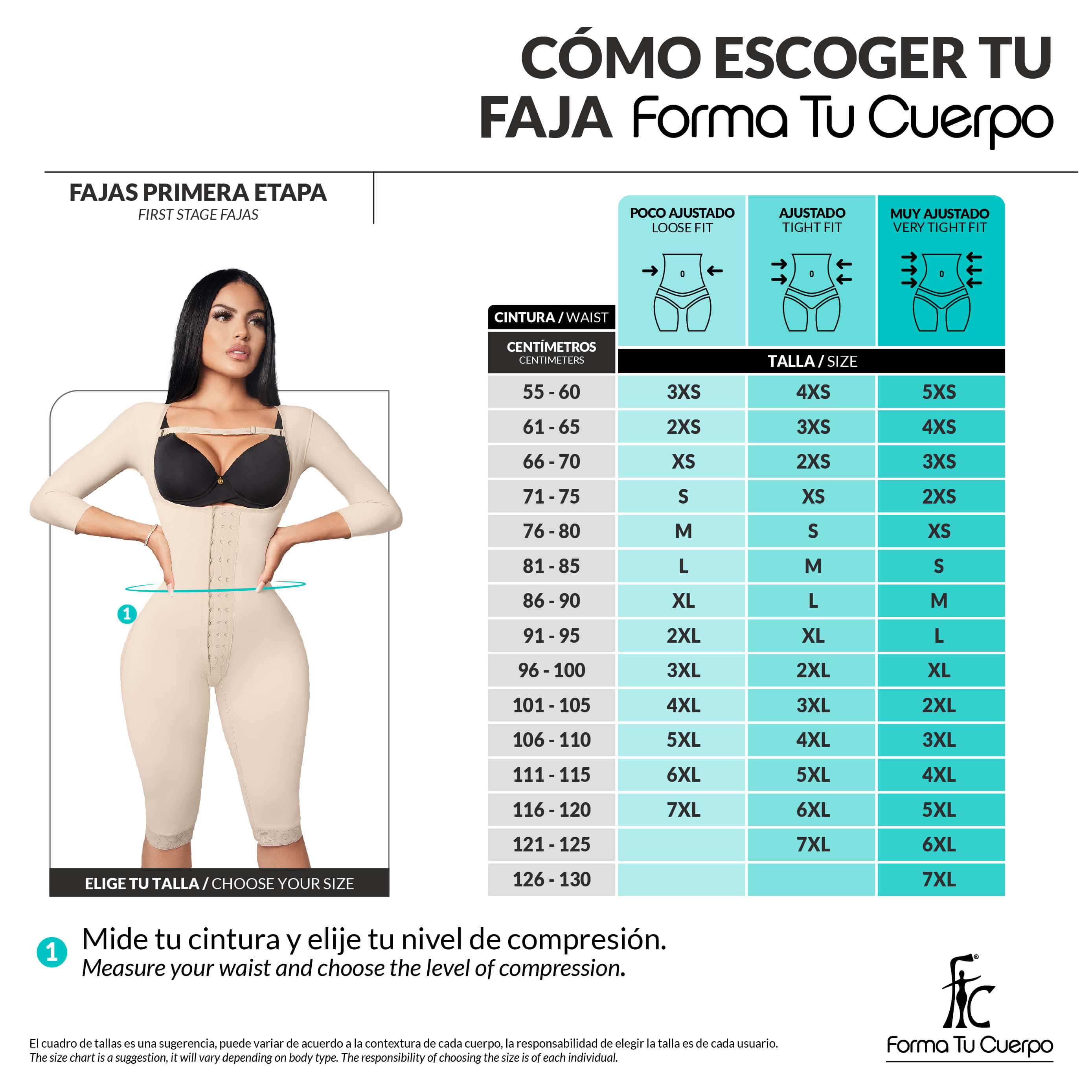 Faja Postoperatoria Primera Etapa – Compresión Media ( Ref. C-013 )