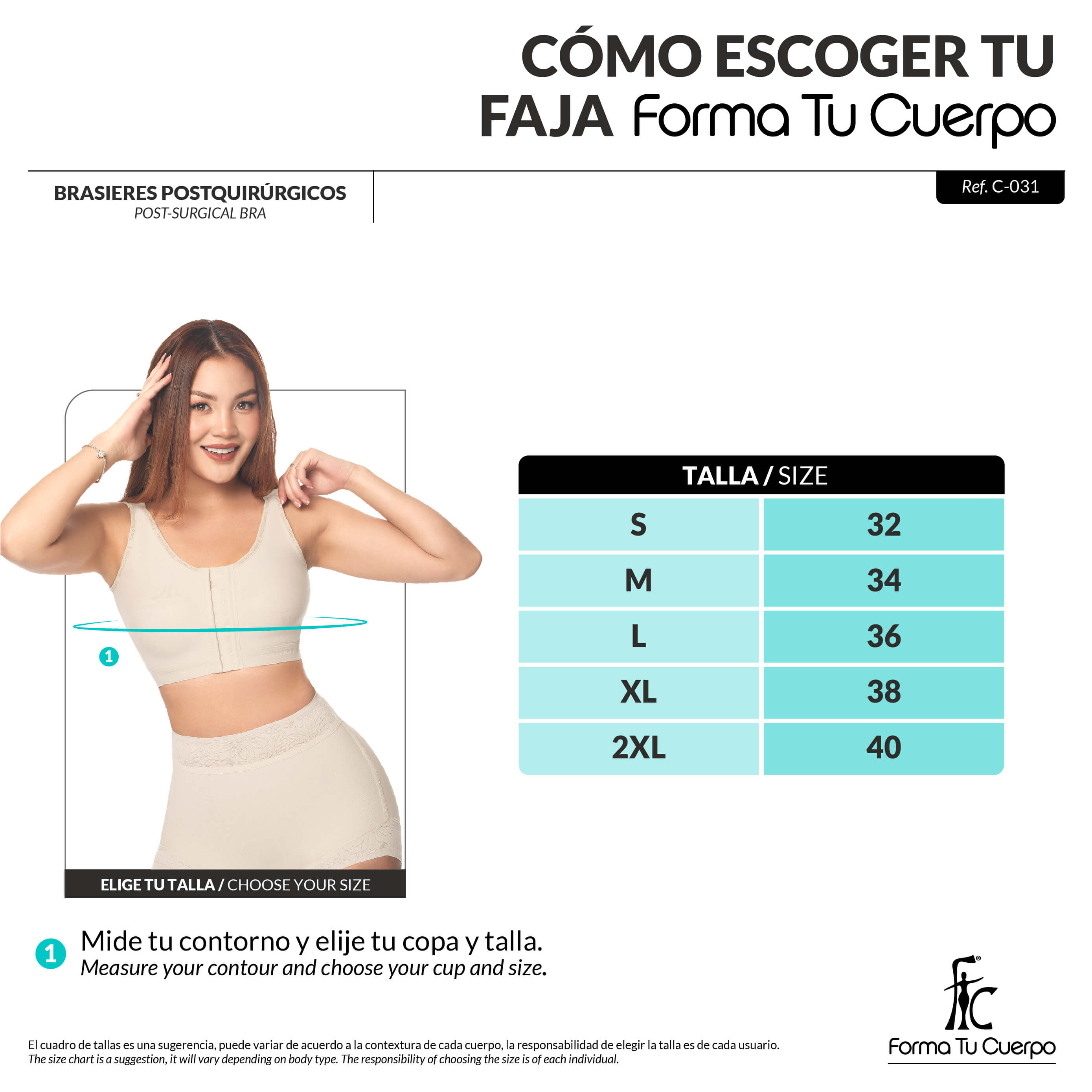 BRASIER FAJA - faja Moldeadora ( REF. C-031 )