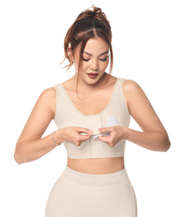 Post-surgical bra with band: Bust lift &amp; chest stability (Ref. C-039)