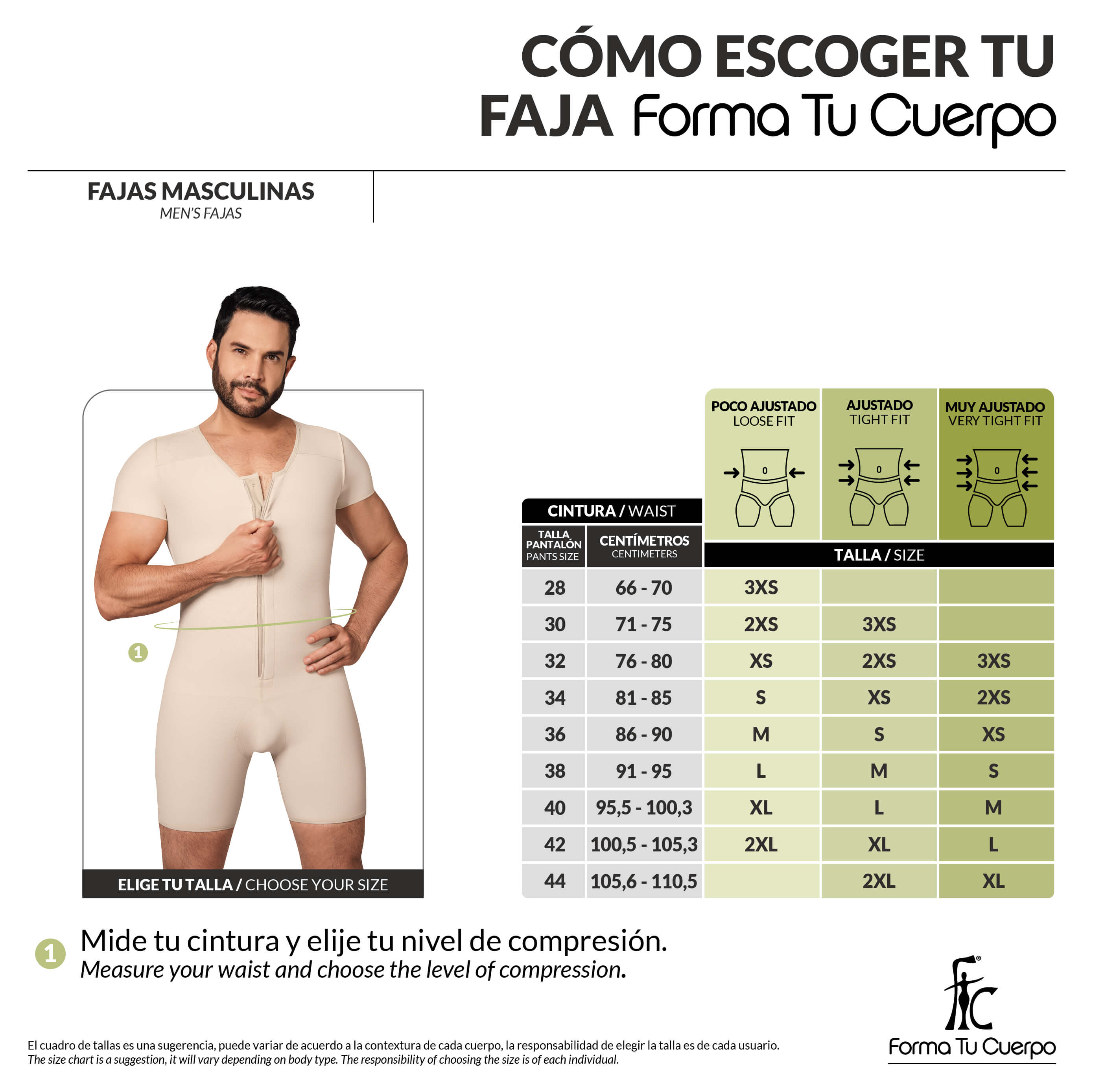 Faja completa para Hombre ( Ref. H-001 )