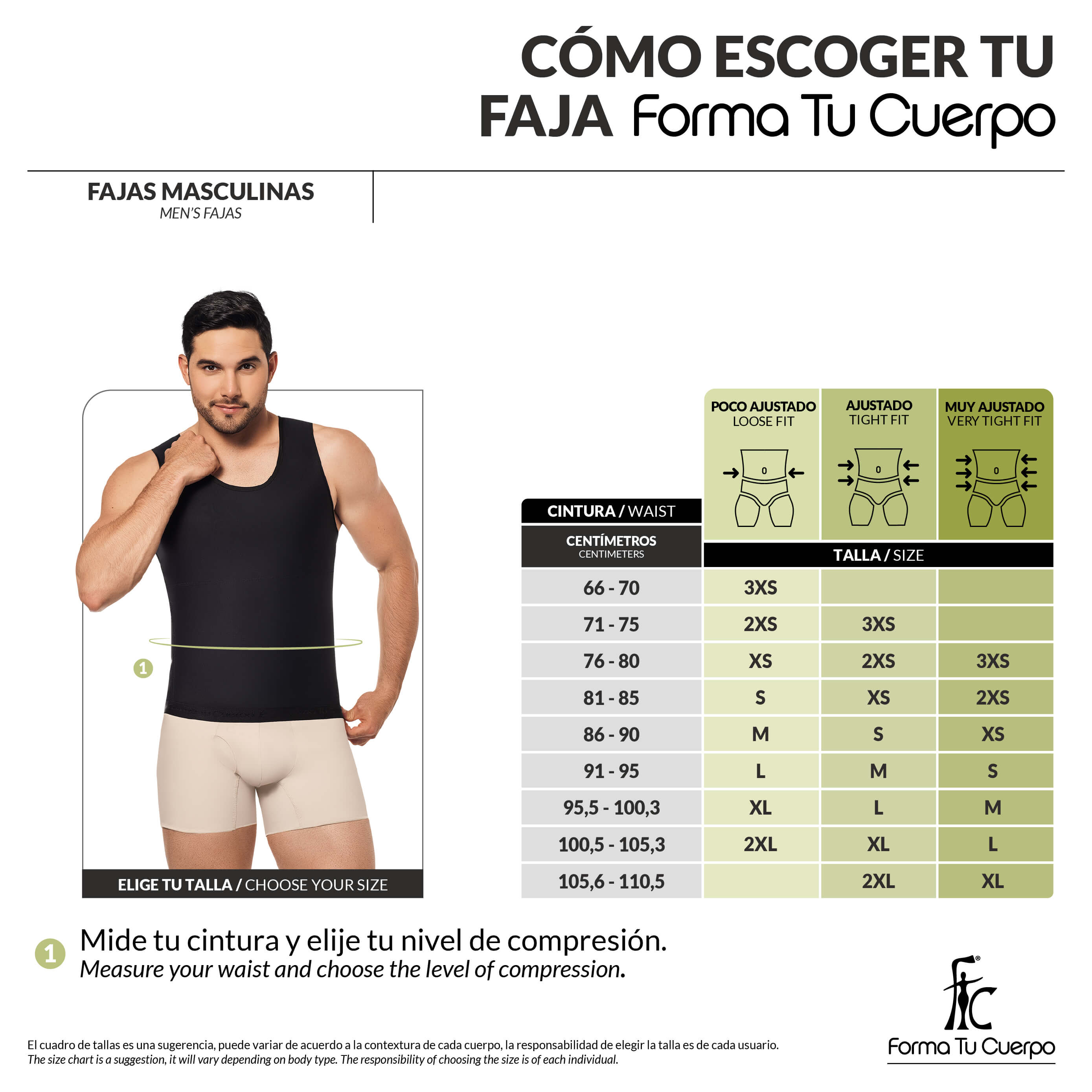 Faja Correctora de Postura Hombre ( Ref. H-004 / H-011 )