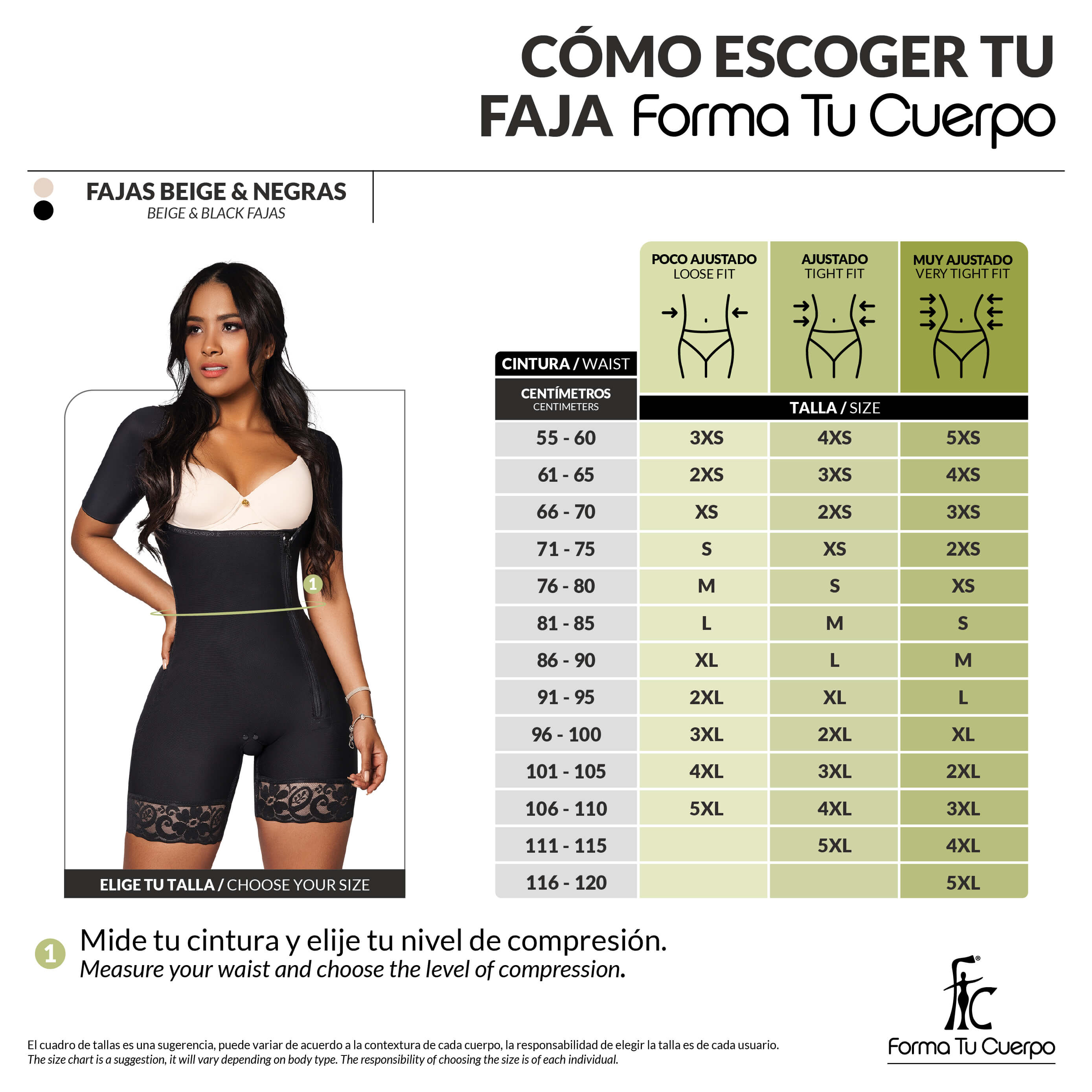Faja Levanta GlÃºteo - Con Mangas ( Ref. O-014 / O-017 )