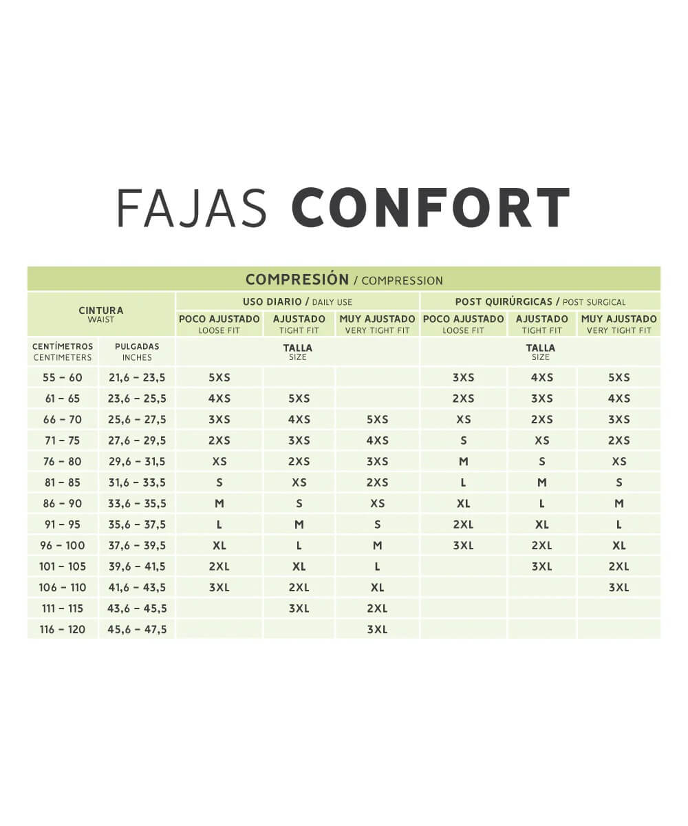 Faja postquirúrgica mediana compresión : Reducción inflamación y soporte  ( REF. C-012 )