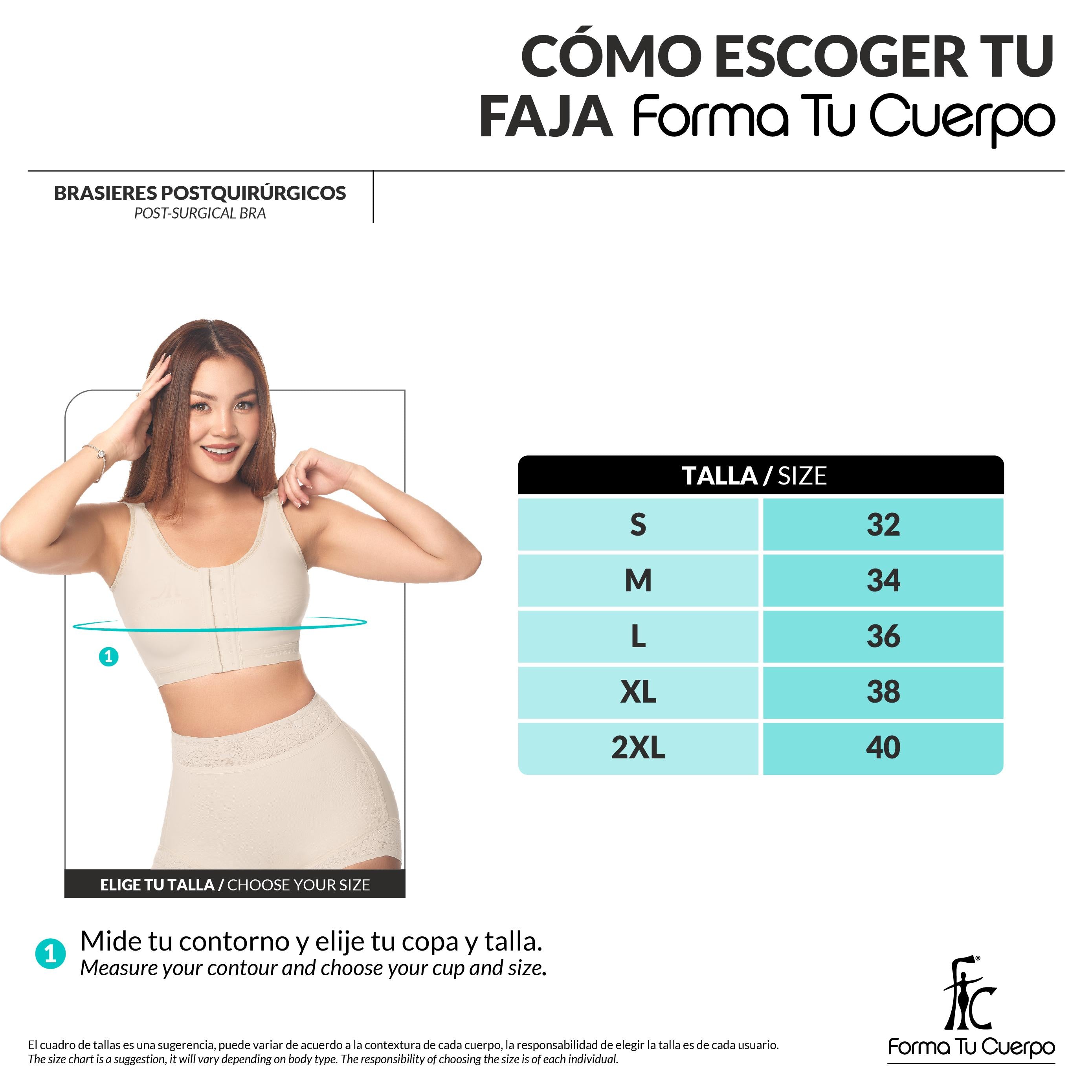 BRASIER CON FAJA - FAJA MOLDEADORA - BROCHES FRONTALES ( REF. C-033 )